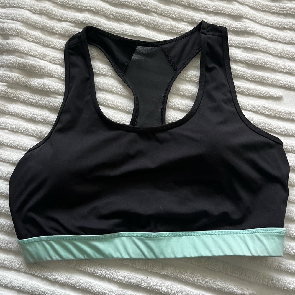 LuLaRoe Black and Mint Sports Bra